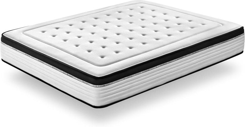 Wendbare Bio-Memoryschaum Matratze mit Sommer-Winter-Seiten, waermeregulierend und atmungsaktiv, mittlere bis feste Haerte, schwer entflammbar, 26cm Hoehe 120x200cm