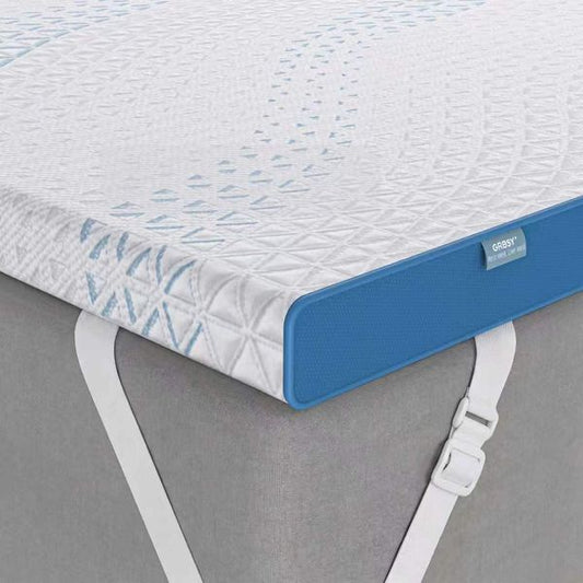 7cm dicker fester Matratzentopper Haertegrad H5/H6 mit Gel-Bambuskohle Memoryschaum, 7-Zonen Stuetzung, waschbarer Tencel-Bezug fuer Boxspringbetten und Schlafsofas 160x200cm